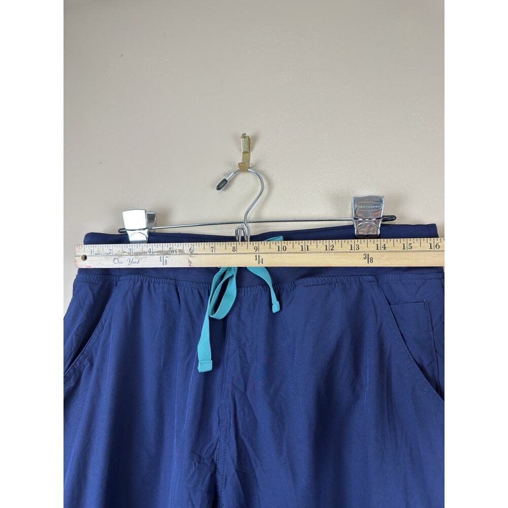 FIGS Yola FREEx Lined Scrub Pants Women’s XL High Waist Navy Blue Medical - Picture 11 of 14